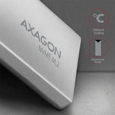 AXAGON EEM2-UG2 USB-C 10Gbps - M.2 NVMe SSD ARROW box, stříbrný