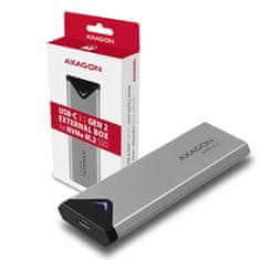 AXAGON EEM2-UG2 USB-C 10Gbps - M.2 NVMe SSD ARROW box, stříbrný