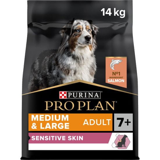 Purina Pro Plan MEDIUM&LARGE 7+ SENSITIVE SKIN losos 14 kg