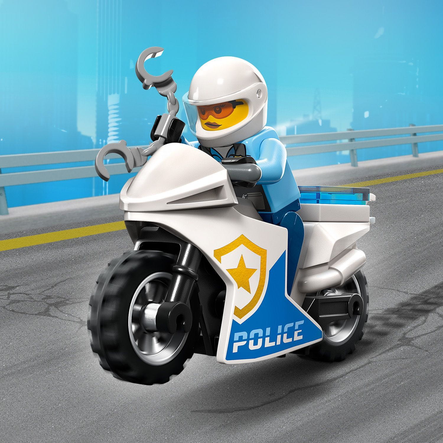 LEGO City 60392 Naháňačka auta s policajnou motorkou