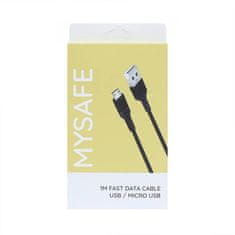 IZMAEL MySafe kabel - 1m - MicroUSB - Černá KP25592