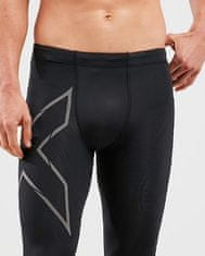 2XU Light Speed Compression Tights Men, černá/stříbrná, L