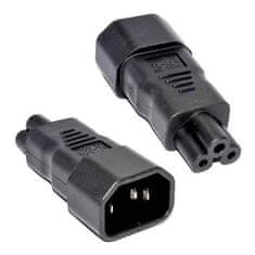 Premium Cord Adaptér IEC C14 na IEC C5 "trojlístek" napětí 230V, 10A