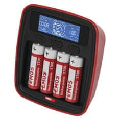 Emos Inteligentní nabíječka BCN-42D + 4xAA 2700mAh