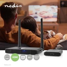 Nedis VTRA3460GY bezdrátový HDMI vysílač, 1080p, 5 GHz, do 30 m