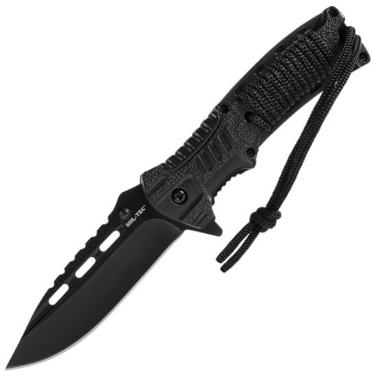 Magnum Boker Mil-Tec Paracord Black zavírací nůž s pazourkem a píšťalkou