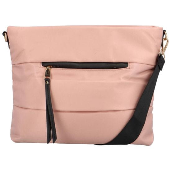 Turbo Bags Trendová dámská látková crossbody Rosa, růžová