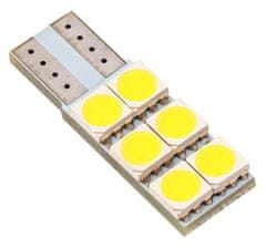 SEFIS LED žárovka 501 W5W T10 12V 6SMD bílá