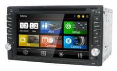 2DIN DVD USB SD BT GPS navigace iGO+couvací kamera