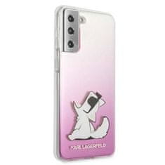 Karl Lagerfeld Kryt Samsung Galaxy S21 Plus Karl Lagerfeld Hardcase Choupette Fun (KLHCS21MCFNRCPI) růžový