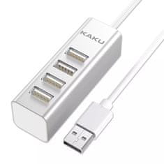 Kaku USB HUB Kaku KSC-383 4xUSB - stříbrný