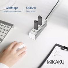 Kaku USB HUB Kaku KSC-383 4xUSB - stříbrný