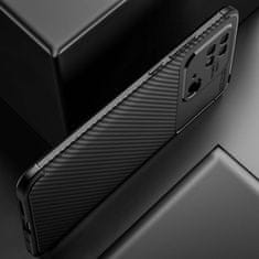 OEM Kryt Xiaomi Redmi 10C Armored Shockproof Carbon Fiber černý