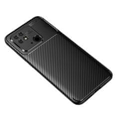 OEM Kryt Xiaomi Redmi 10C Armored Shockproof Carbon Fiber černý