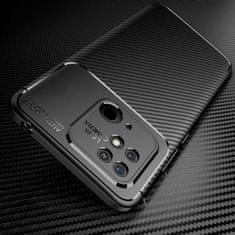 OEM Kryt Xiaomi Redmi 10C Armored Shockproof Carbon Fiber černý