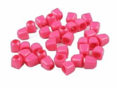 Kraftika 100ks pink plastová koncovka 5 mm