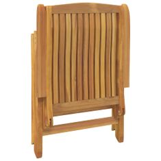 Greatstore Polohovací zahradní židle s poduškami 8 ks masivní teak