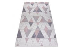 Dywany Łuszczów AKCE: 80x150 cm Kusový koberec Sion Sisal Triangles B3006A ecru/pink – na ven i na doma 80x150