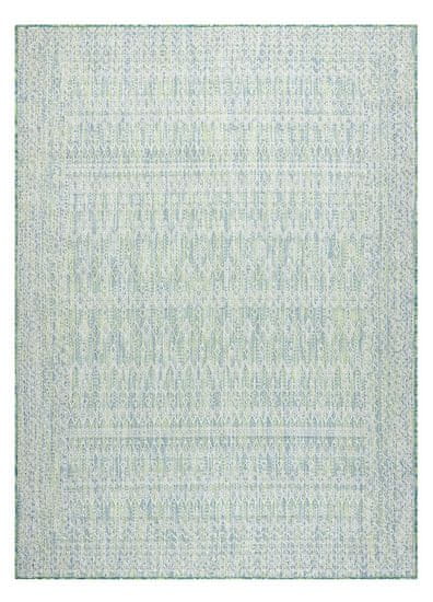 Dywany Łuszczów Kusový koberec Sion Sisal Aztec 22184 green/blue/ecru – na ven i na doma