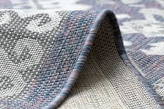 Dywany Łuszczów Kusový koberec Sion Sisal Aztec 3007 blue/pink/ecru – na ven i na doma 80x150