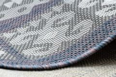 Dywany Łuszczów Kusový koberec Sion Sisal Aztec 3007 blue/pink/ecru – na ven i na doma 80x150