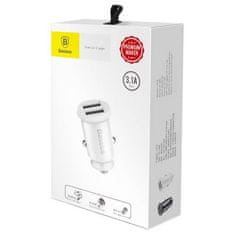 BASEUS Baseus Car Charger Grain 3.1A White (CCALL-ML02)