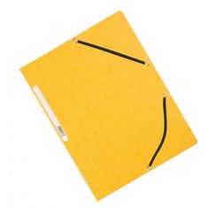 Q-Connect Kartonový obal hladký s gumičkou žlutý