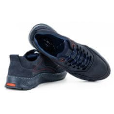 Pánská kožená obuv Sport 922K navy blue velikost 45