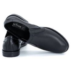 Elegantní pánská kožená obuv 283LU černá velikost 45