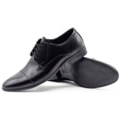 LUKAS Pánská společenská obuv 288 černá velikost 45