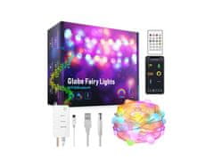 BOT Chytrý LED vánoční a párty řetěz Fairy SL1 10 metrů Tuya RGB WiFi a BT