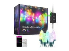 BOT Chytrý LED vánoční a párty řetěz Strawberry SL2 10 metrů Tuya RGB WiFi a BT