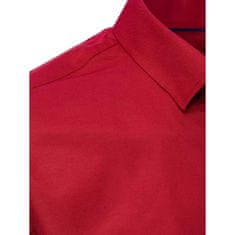 Dstreet Pánská košile C13 bordó dx2431 M