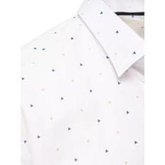 Dstreet Pánská košile C19 bílá dx2445 XXL