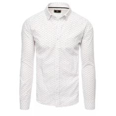 Dstreet Pánská košile C16 bílá dx2437 XXL