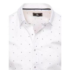 Dstreet Pánská košile C19 bílá dx2445 XXL