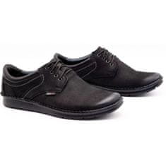 Pánská volnočasová obuv 11/3 black nubuck velikost 42