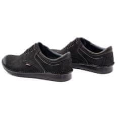 Pánská volnočasová obuv 11/3 black nubuck velikost 42