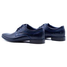 Pánská společenská obuv 447 navy blue velikost 43