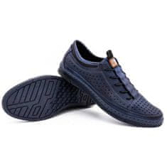 Pánské letní kožené boty K22 navy blue velikost 46