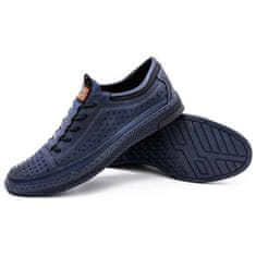 Pánské letní kožené boty K22 navy blue velikost 46