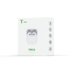 TWS Bezdrátová sluchátka TWS-10, T-Phox bílé