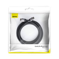 BASEUS Kabel 1m 2x HDMI Male 4kHD Baseus Enjoyment Series CAKSX-E0G šedá + černá