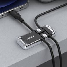 Kaku Magnetický držák na palubní desku do auta - KAKU Cable Organizer (KSC-517) stříbrný