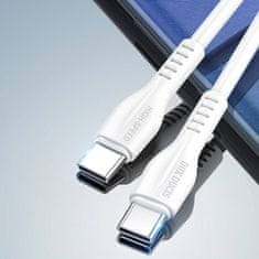 Dux Ducis Datový kabel USB-C / USB-C 60W 3A 1m Dux Ducis - bílý