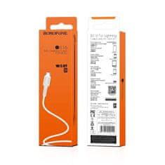 Borofone Kabel micro USB 1m, 2A - Borofone Easy BX16 bílý