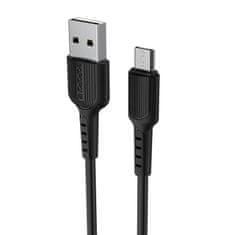 Borofone Kabel micro USB 1m, 2A - Borofone Easy BX16 černý