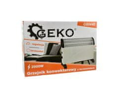 GEKO Konvektorový ohřívač s termostatem 2000W