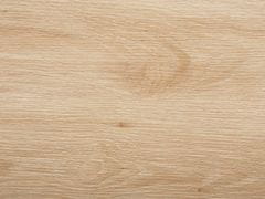 Beliani Jídelní stůl barva světlého dřeva a černá 140 x 80 cm KENTON
