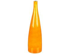 Beliani Terakotová váza na květy 50 cm oranžová SABADELL